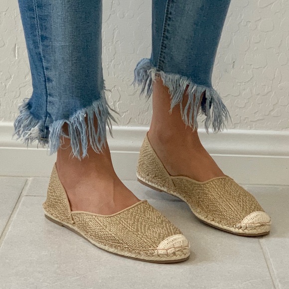 NIB Classic Tan Woven Espadrille Loafer Flat - Picture 3 of 7